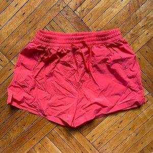 Red outdoor voices shorts